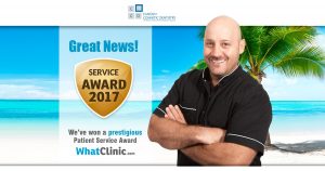 Cancun Cosmetic Dentistry just won the Patient Service Award from WhatClinic!