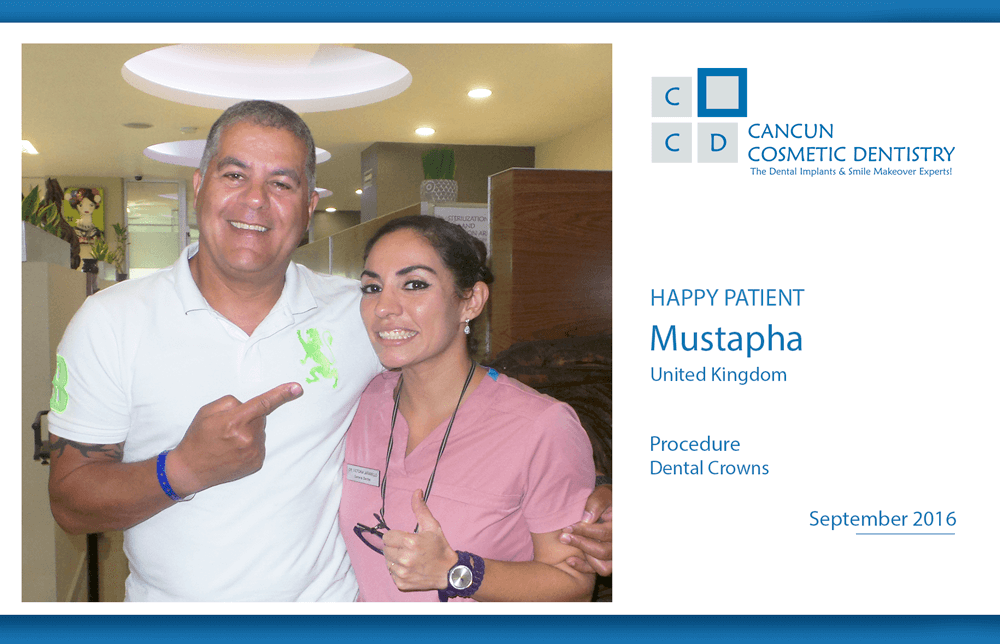 England patient got affordable dental crowns in Cancun